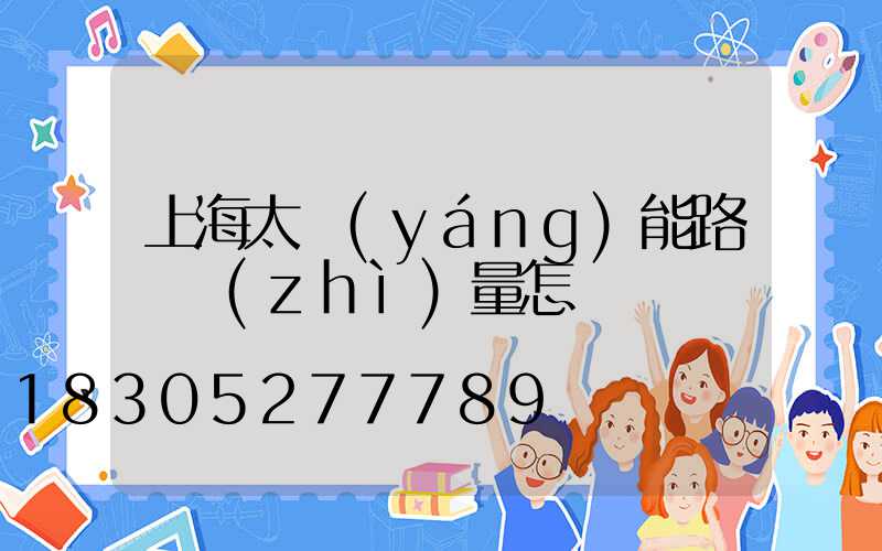 上海太陽(yáng)能路燈質(zhì)量怎樣