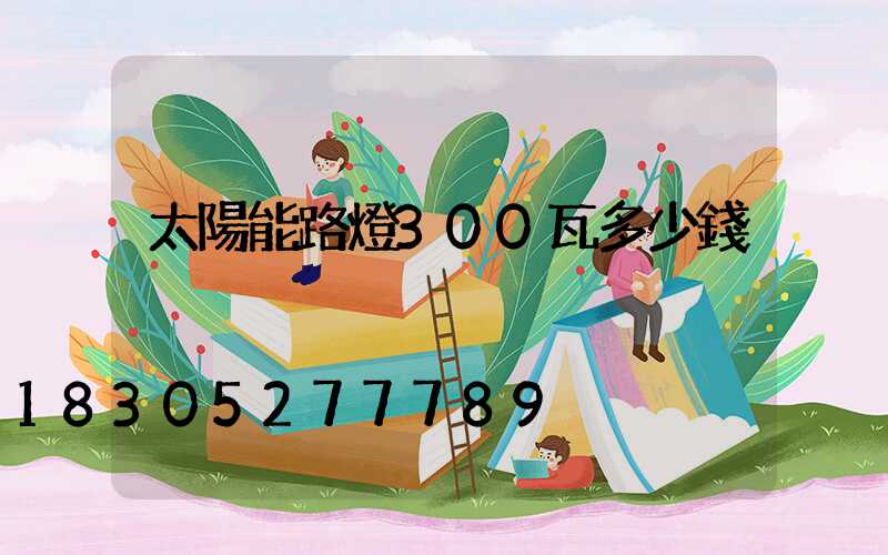 太陽能路燈300瓦多少錢