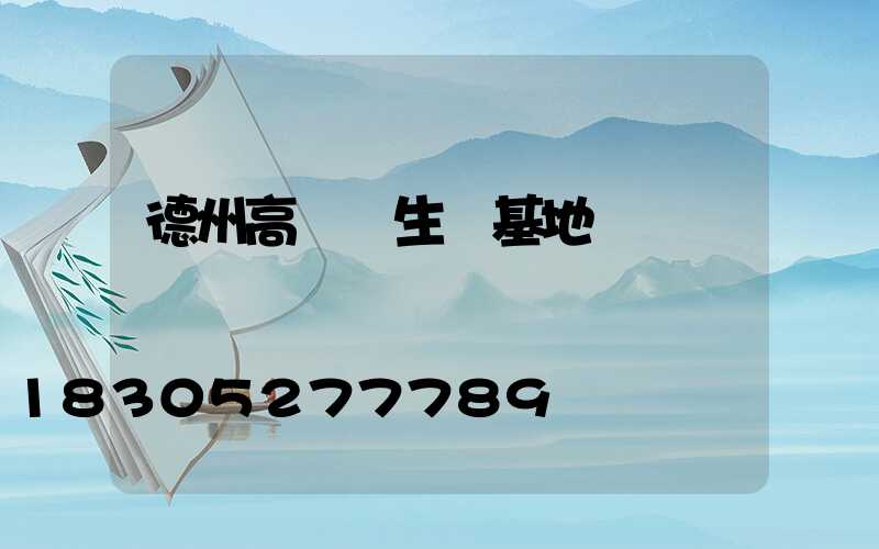 德州高桿燈生產基地