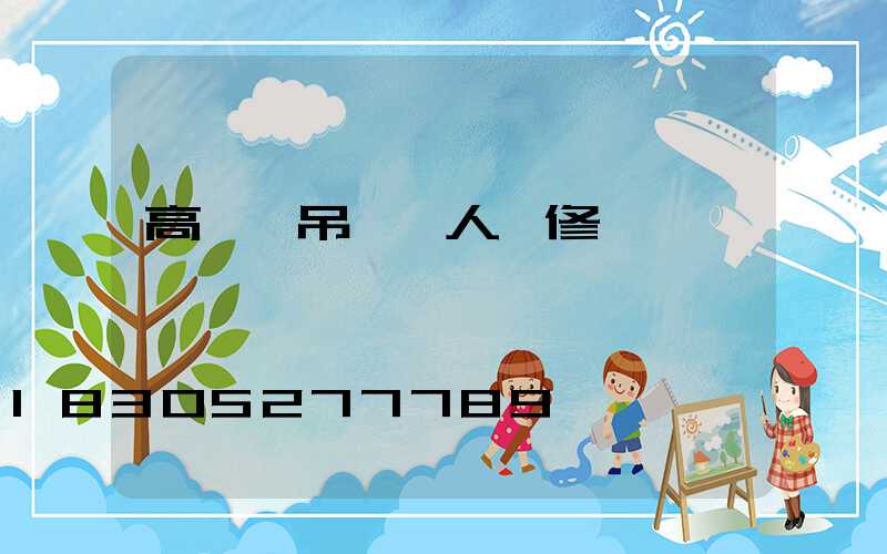 高桿燈吊車載人維修